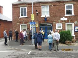 gathering for the tour