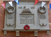 Lincolnshire Regiment war memorial in Drill Hall Lincoln