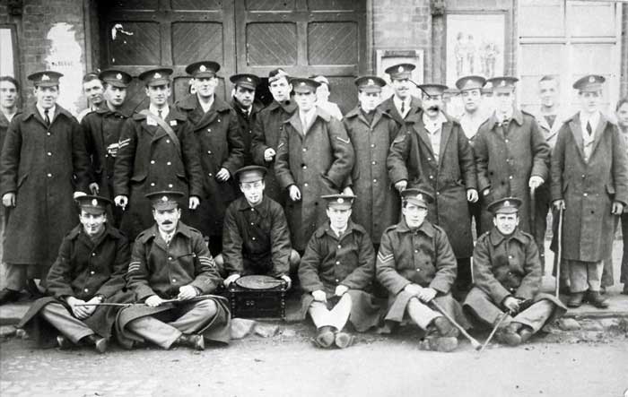 Soldiers outside Horncastle Drill Hall
