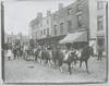 North view of The Bull Ring, possibly a circus parade. North view of The Bull Ring, possibly a circus parade.