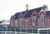 Cagthorpe School soon after the River Waring was channelled, 1970. 