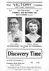 victory cinema Programme for Tuesday 30th October 1962Introducing Cyril Catlyn and Marjorie Romanis - 'the stars of tomorrow' - in 