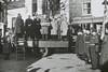 Market place, a proclamation, possibly for Elizabeth II.