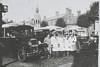 Friskney's buses in the Market Place.